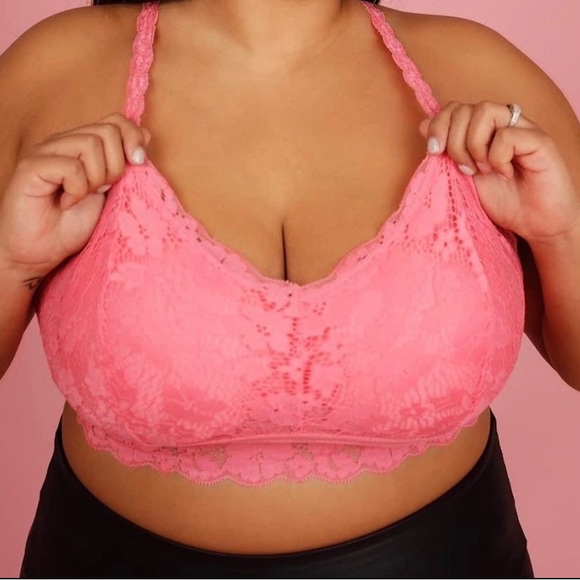 WHITE Lace Razorback CrissCross Bralette - Picture 2 of 5